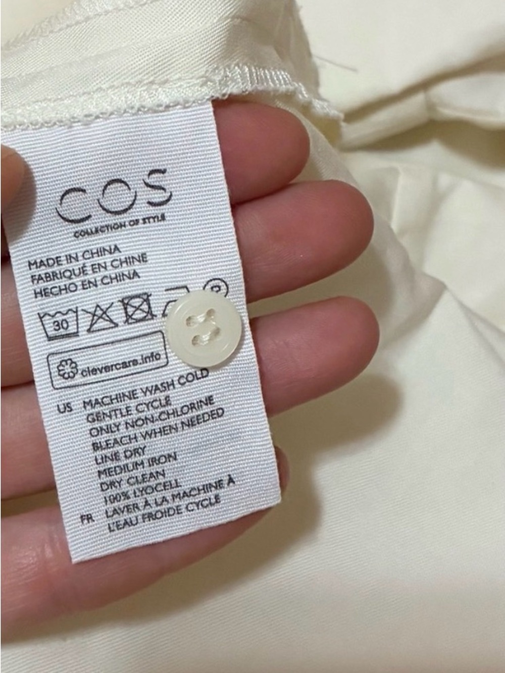 COS Draped Wide-Fit Shirt - Picture 5 of 5
